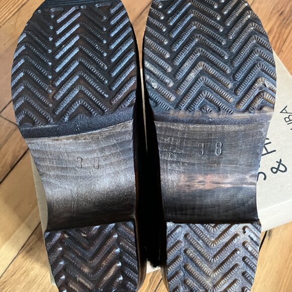 Maguba Troentorp Shearling Clogs Black Suede Oslo Winter Mules - Picture 5 of 9